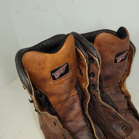Red Wing Boots Mens Sz 12 D Brown Waterproof Boot Workwear Gorpcore Utility Work - Picture 9 of 16